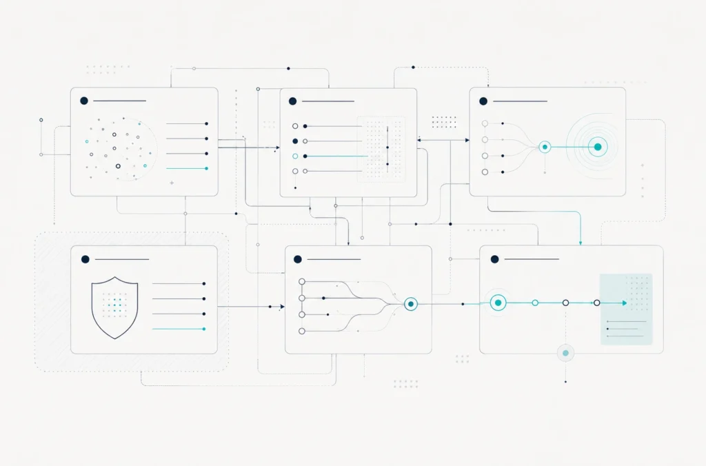 Diagram: how individual findings are organised into a system