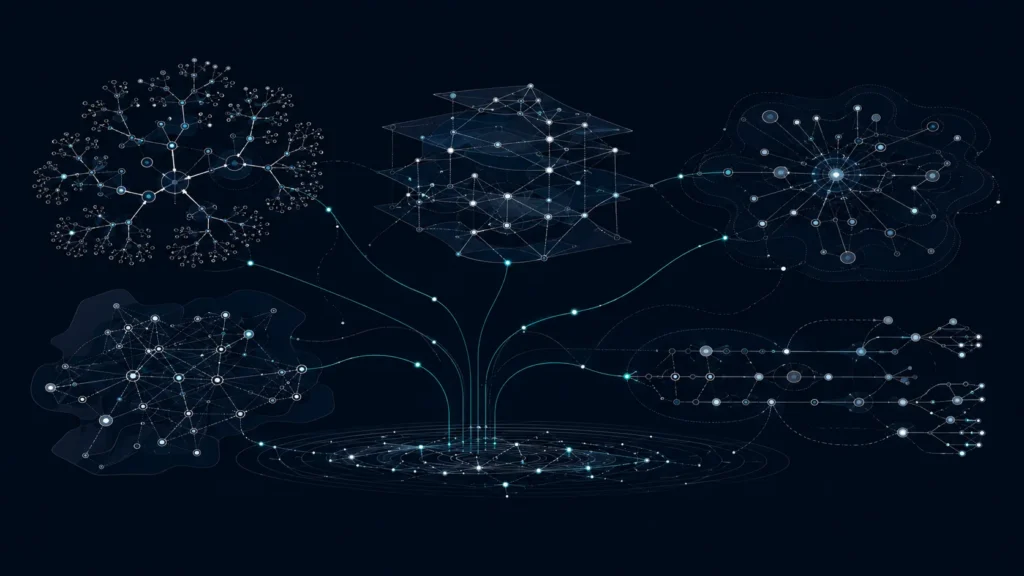 One method branching into differently shaped specialty-trade structures.